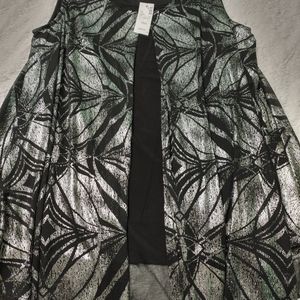 Sleeveless dressy evening blouse